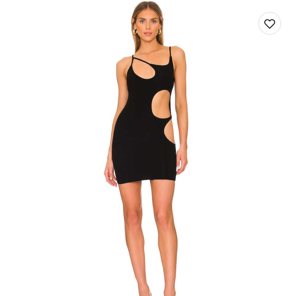 Superdown Black Cut Out Dress